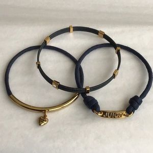 Juicy Couture Navy Bracelet Set of 3
